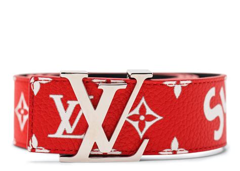 lv x supreme belt replica|supreme calfskin monogram belt.